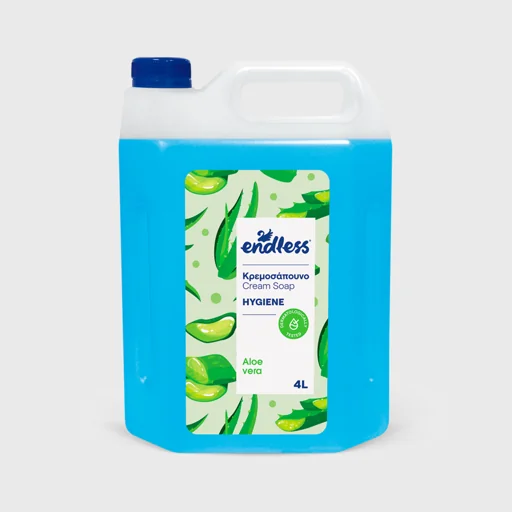 Endless Hygiene, αντισηπτικό κρεμοσάπουνο με άρωμα aloe vera, 4 lt